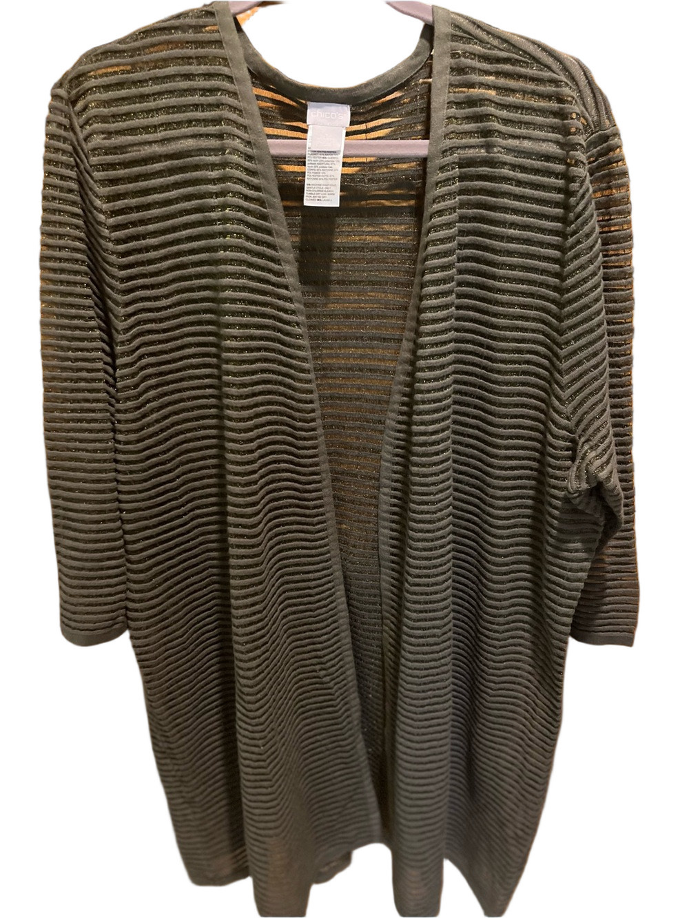 37. WOMENS CHICO’S 4/XXL DETAIL TOP